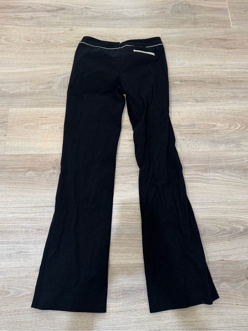bebe Black Work Pants with White trim
